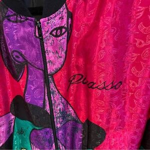 Vibrant Pink and Purple Artistic Jacket